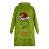 Oversized The Grinch Sherpa Hoodie For Kids (5-12yrs)