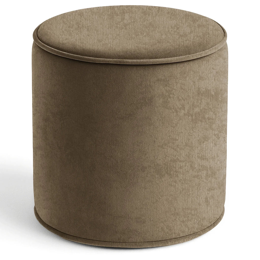Velvet Bean Bag Round Shape Pouffe Foot Rest