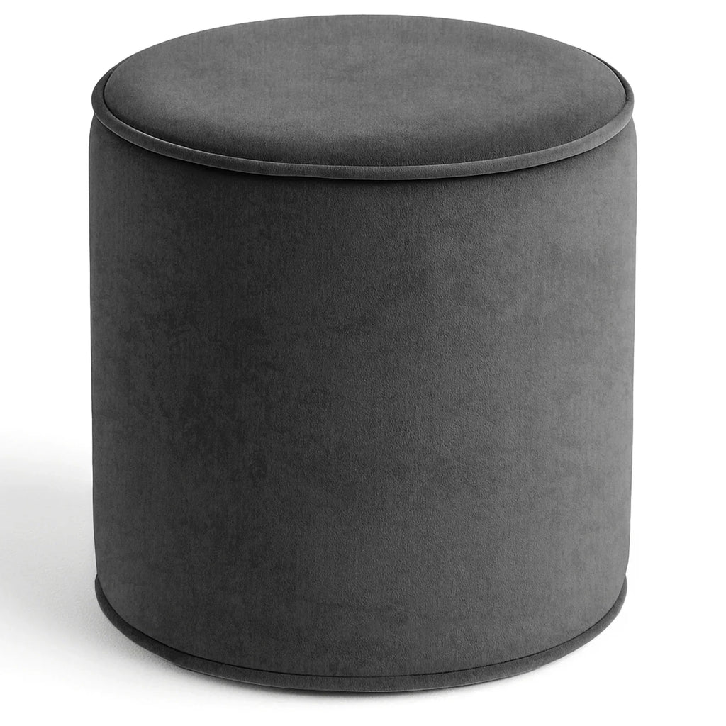 Velvet Bean Bag Round Shape Pouffe Foot Rest