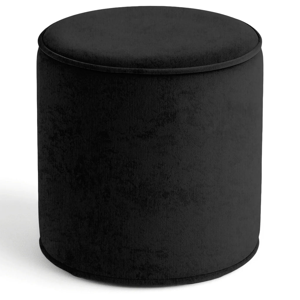 Velvet Bean Bag Round Shape Pouffe Foot Rest