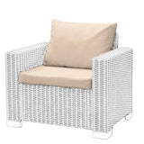 Keter Allibert California Armchair Cushion Pad with Pillow