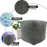 Square Shape Foot Rest Stool Pouffe Footstools