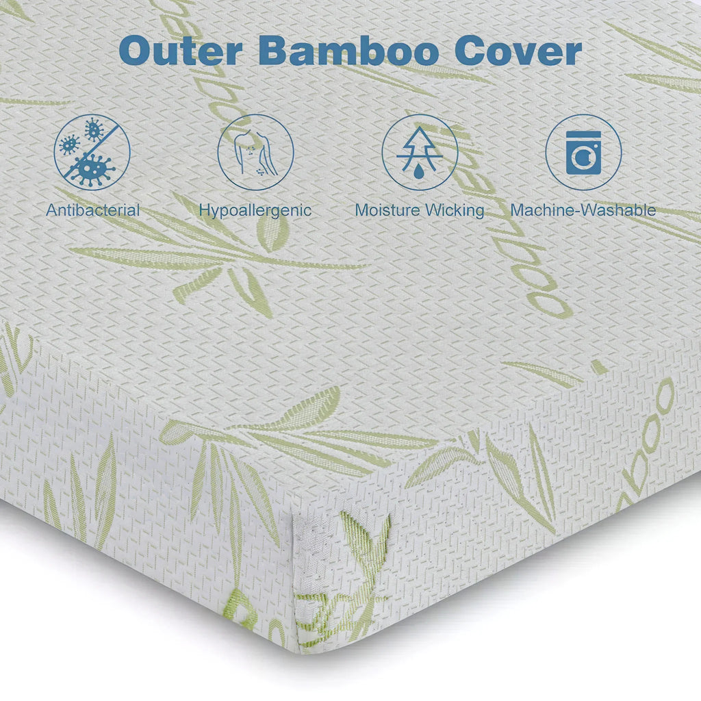 Bamboo Memory Foam Mattress Topper
