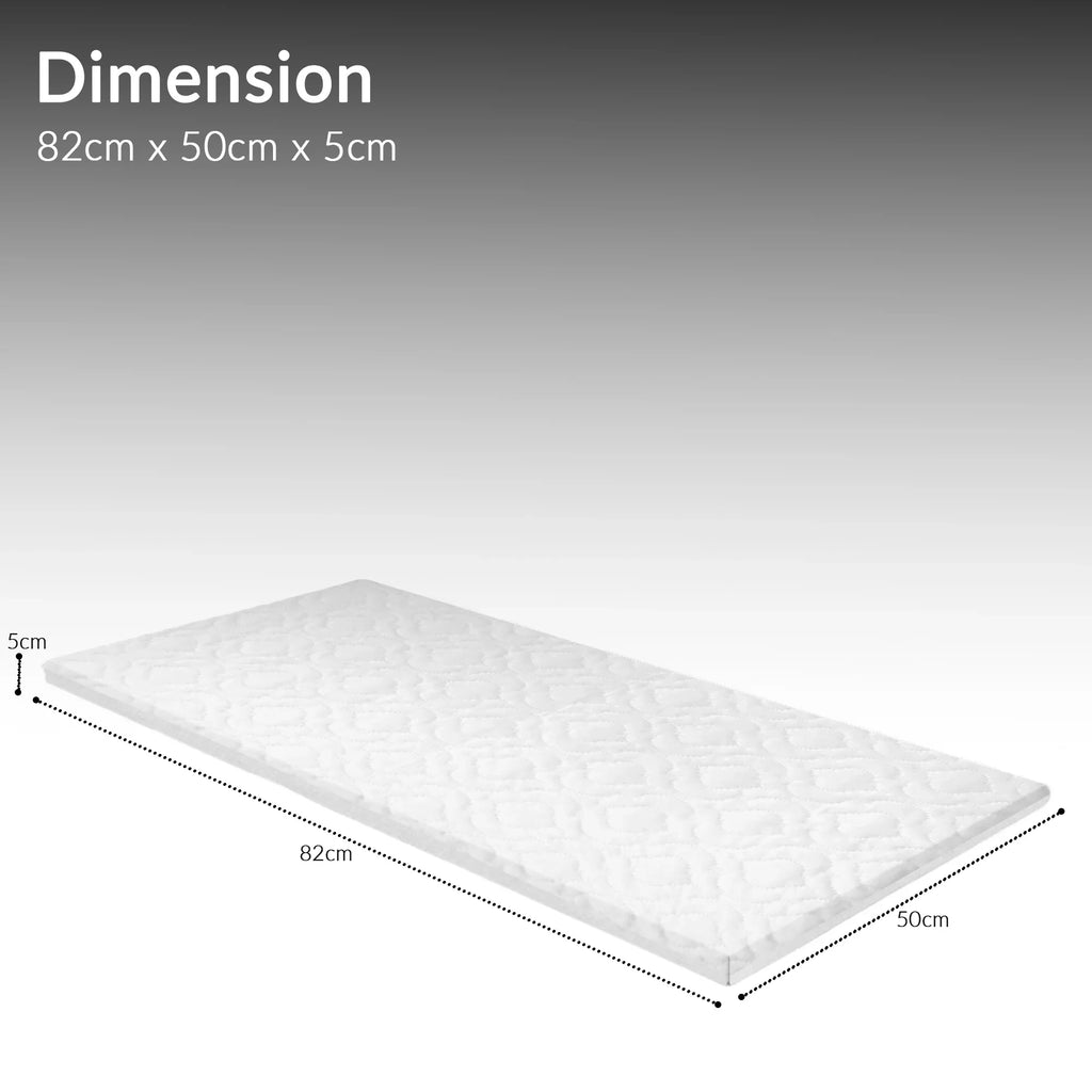 Baby Toddler Travel Cot Bed Mattress Anti Allergy Waterproof With Removable Quilted Washable Cover