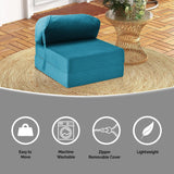 Velvet Single Fold Out Z Bed