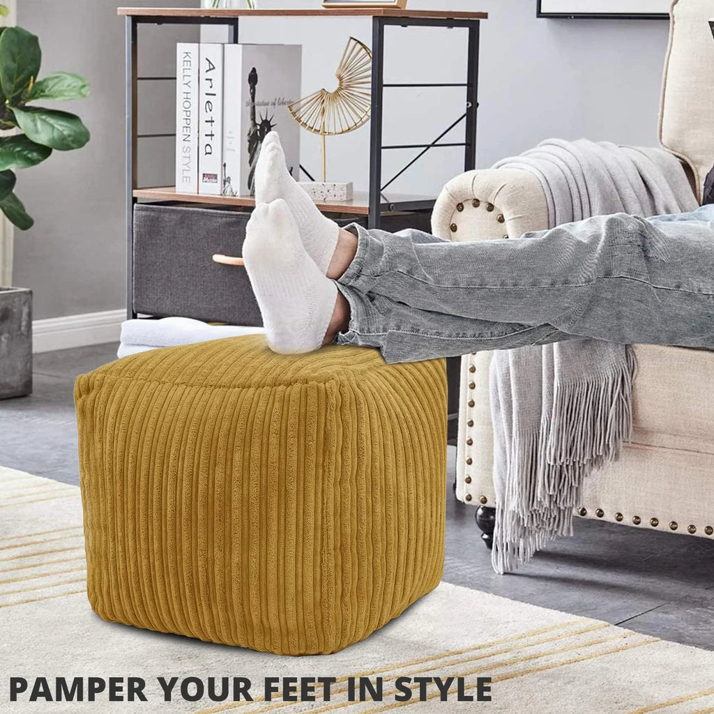 Square Shape Foot Rest Stool Pouffe Footstools