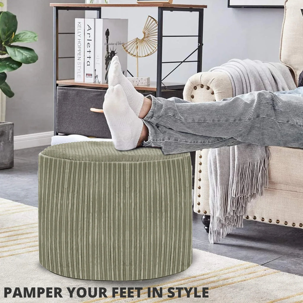 Oval Shape Foot Rest Stool Pouffe Footstools