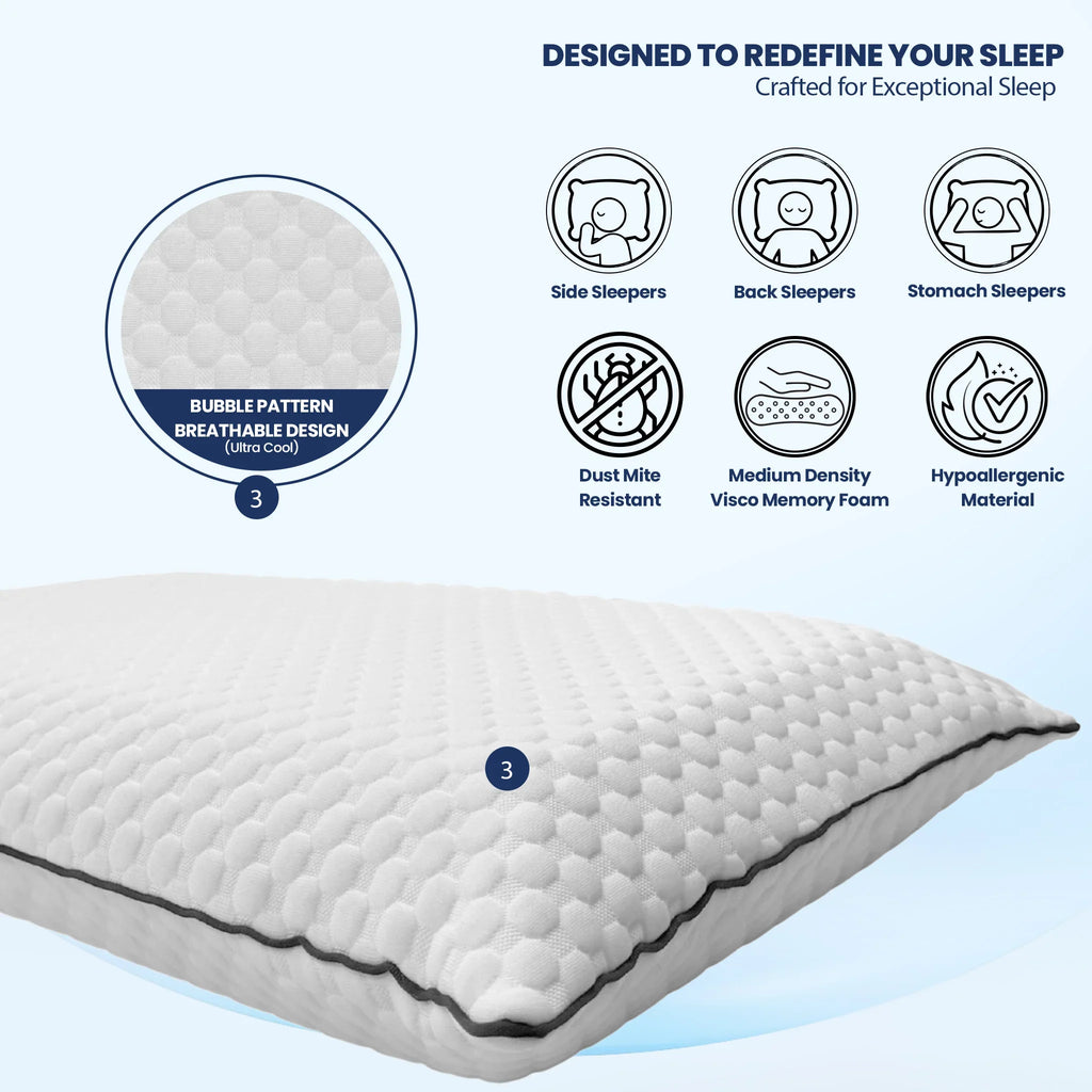 Cervical and Neck Visco Memory Foam Pillow