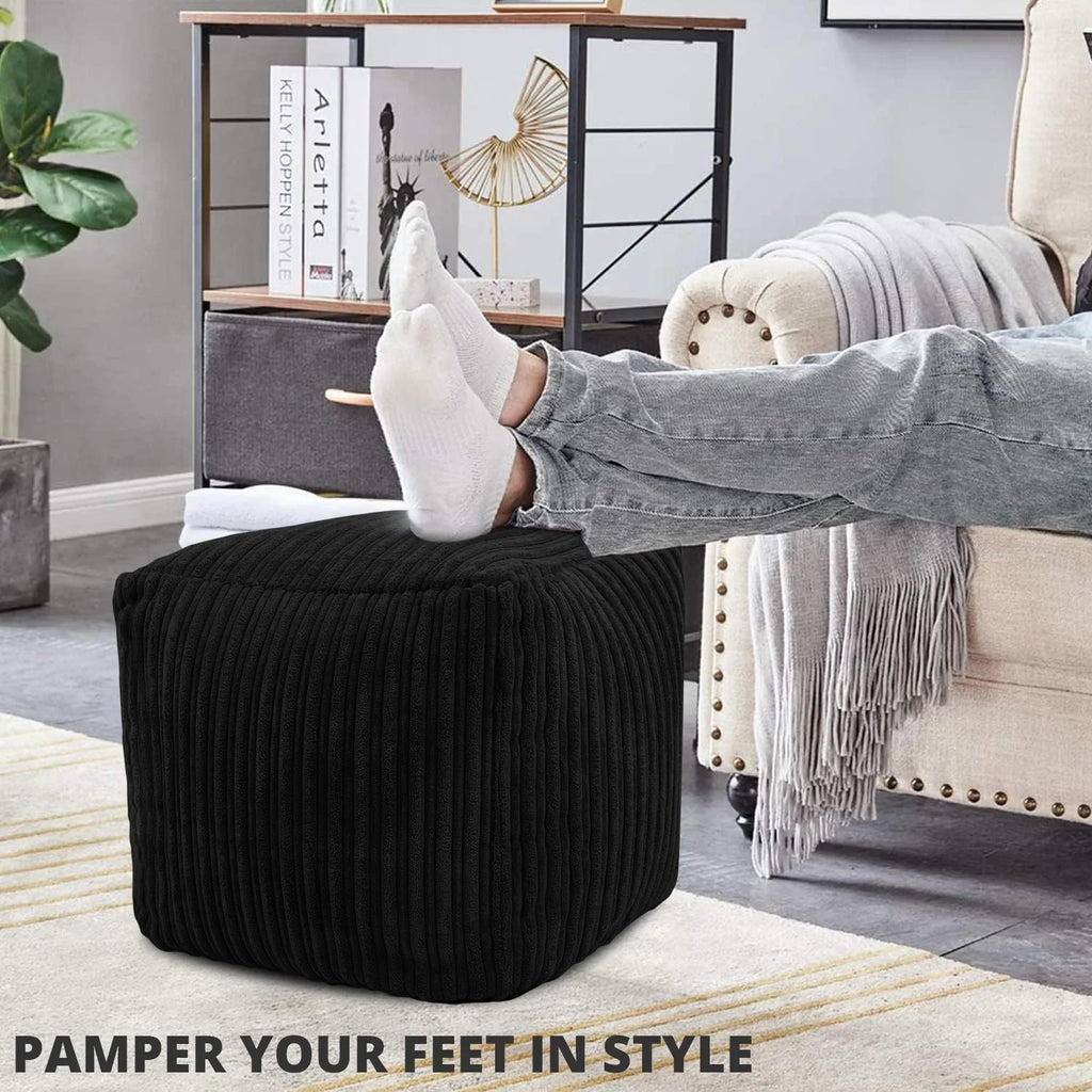 Square Shape Foot Rest Stool Pouffe Footstools