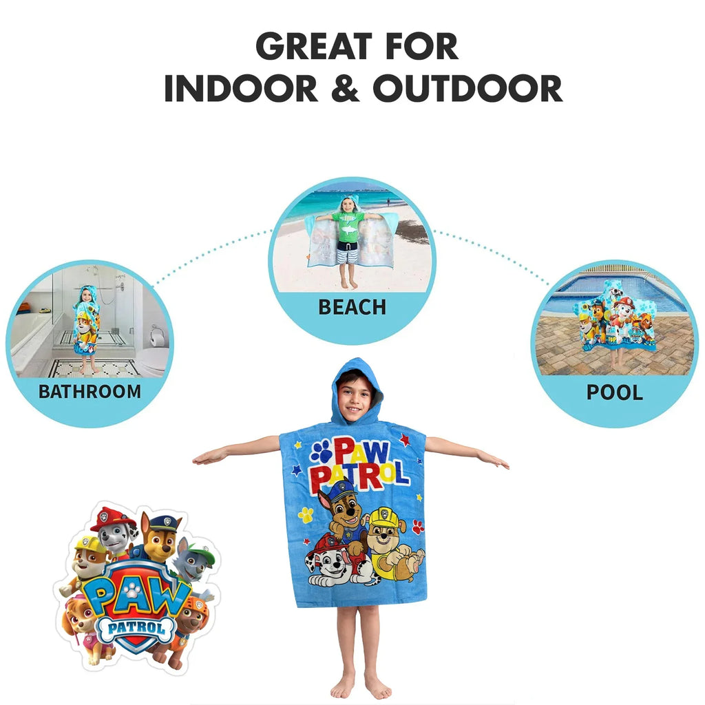 Disney Paw Patrol Kids Hooded Poncho