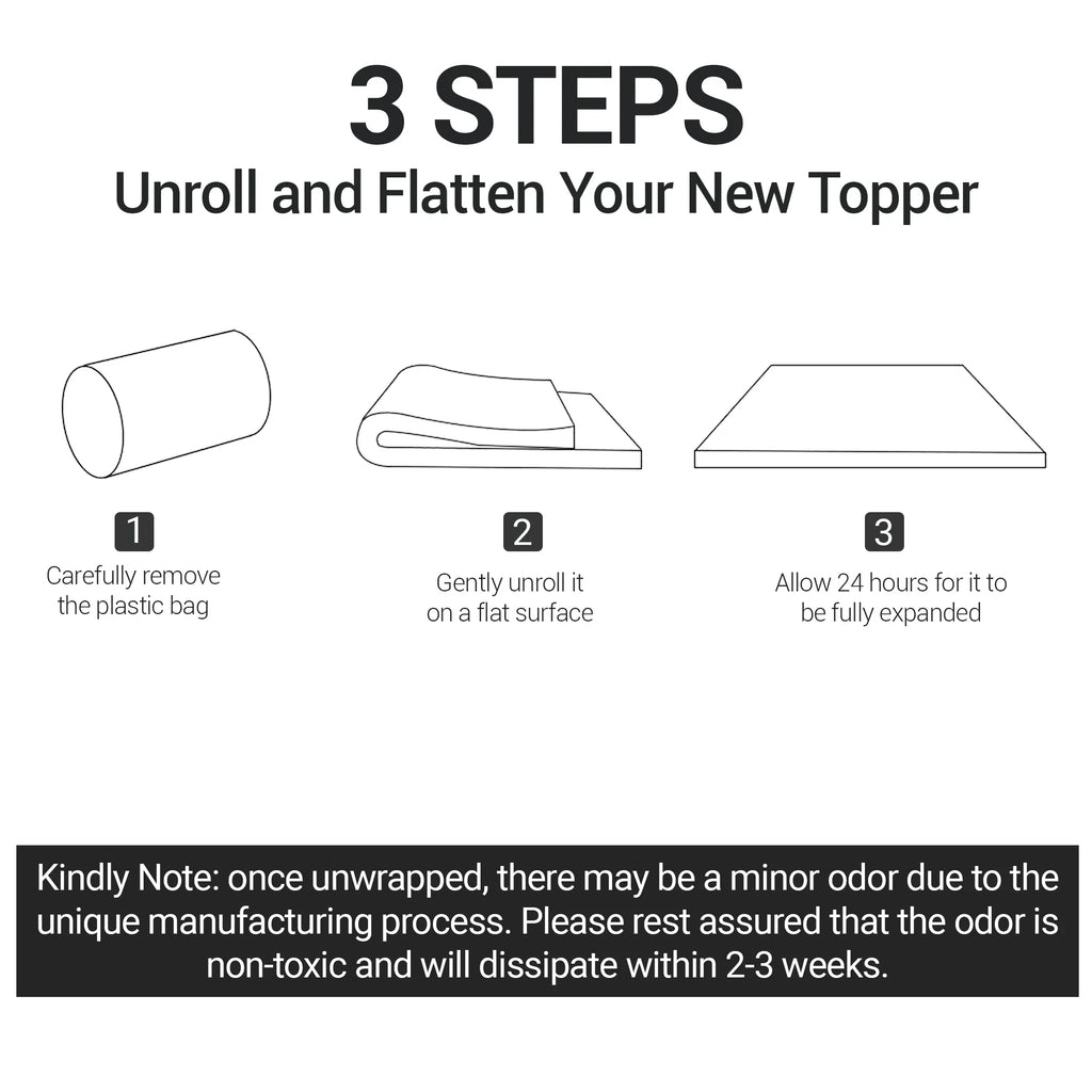 Bamboo Memory Foam Mattress Topper