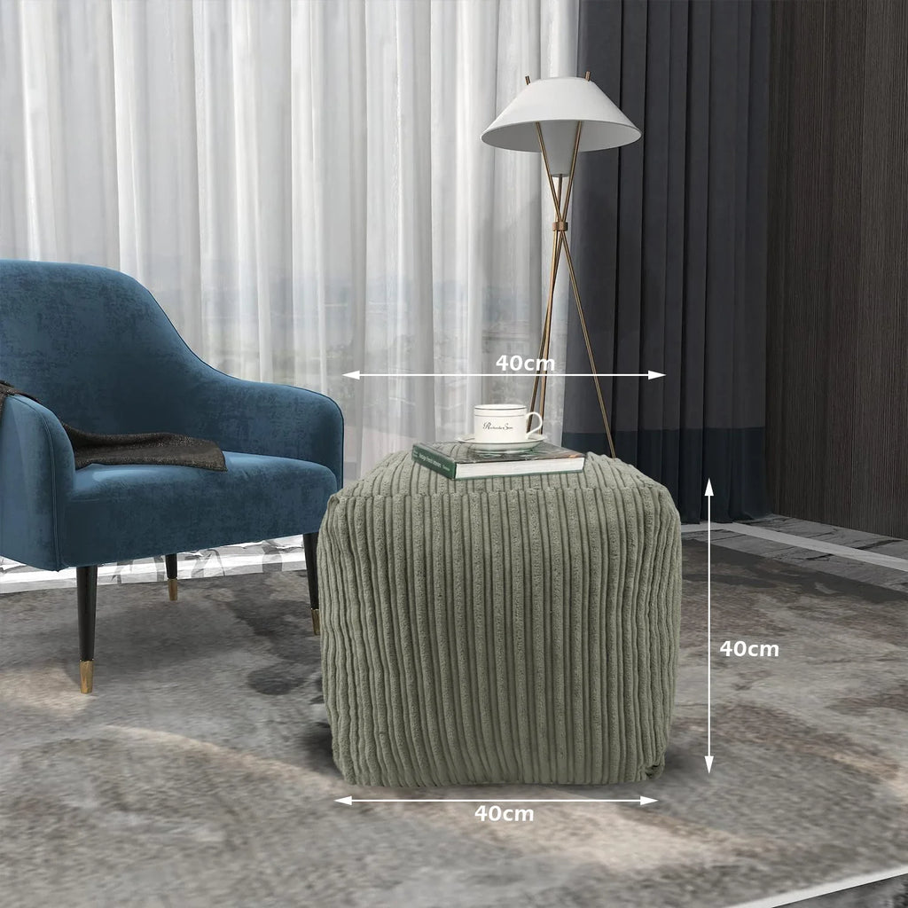 Square Shape Foot Rest Stool Pouffe Footstools