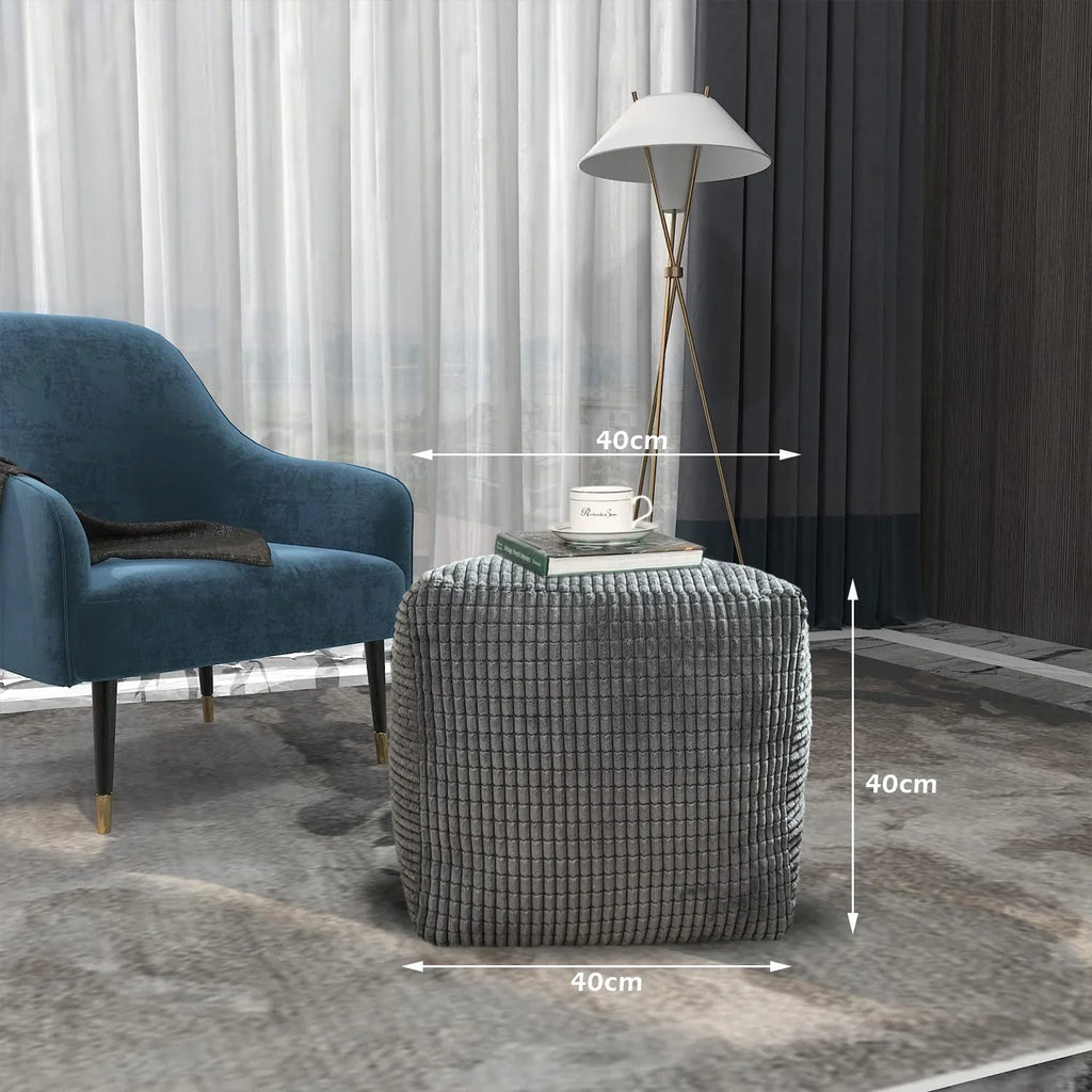 Square Shape Foot Rest Stool Pouffe Footstools