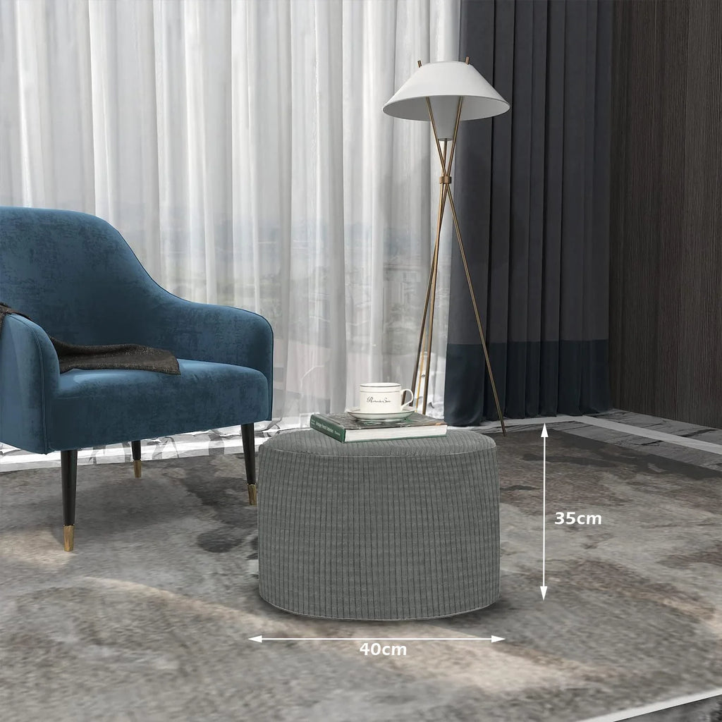 Oval Shape Foot Rest Stool Pouffe Footstools