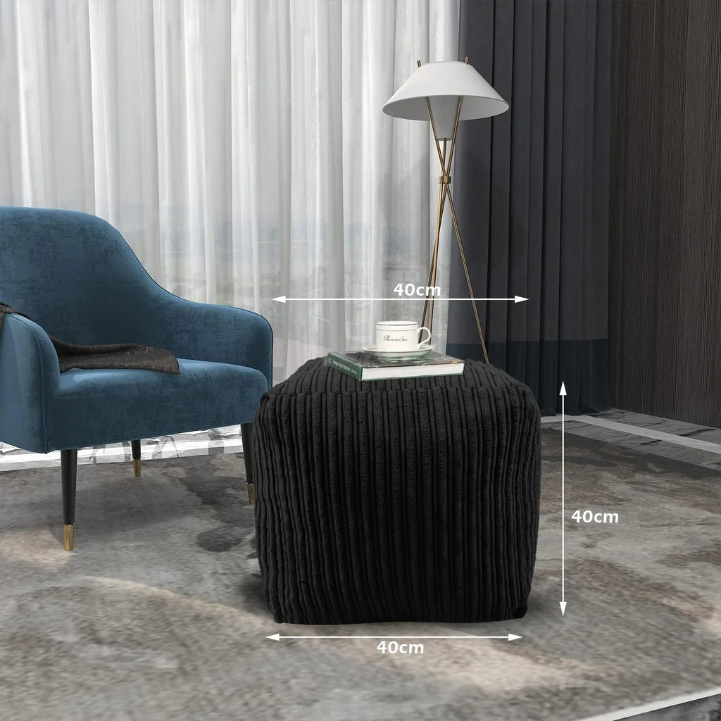 Square Shape Foot Rest Stool Pouffe Footstools