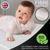 Eco-Friendly Breathable Quilted Fibre Cot Mattress