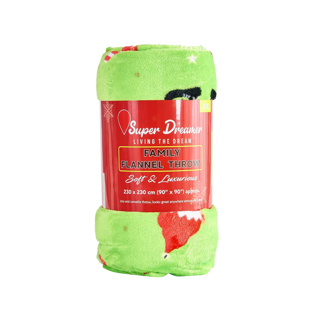 Christmas Elf on Shelf Fleece Throw Blanket