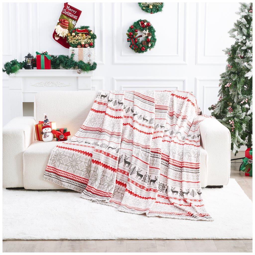 Shop Christmas Nordic Fleece Throw Blanket | Limited Time Christmas Sale | iStyleMode