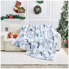 Christmas Penguins Forever Fleece Throw Blanket