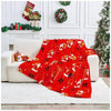 Christmas Santa Mail Fleece Throw Blanket