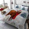 Winter Highland Cow XMAS Duvet Cover