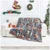 Nutcracker Christmas Fleece Throw Blanket