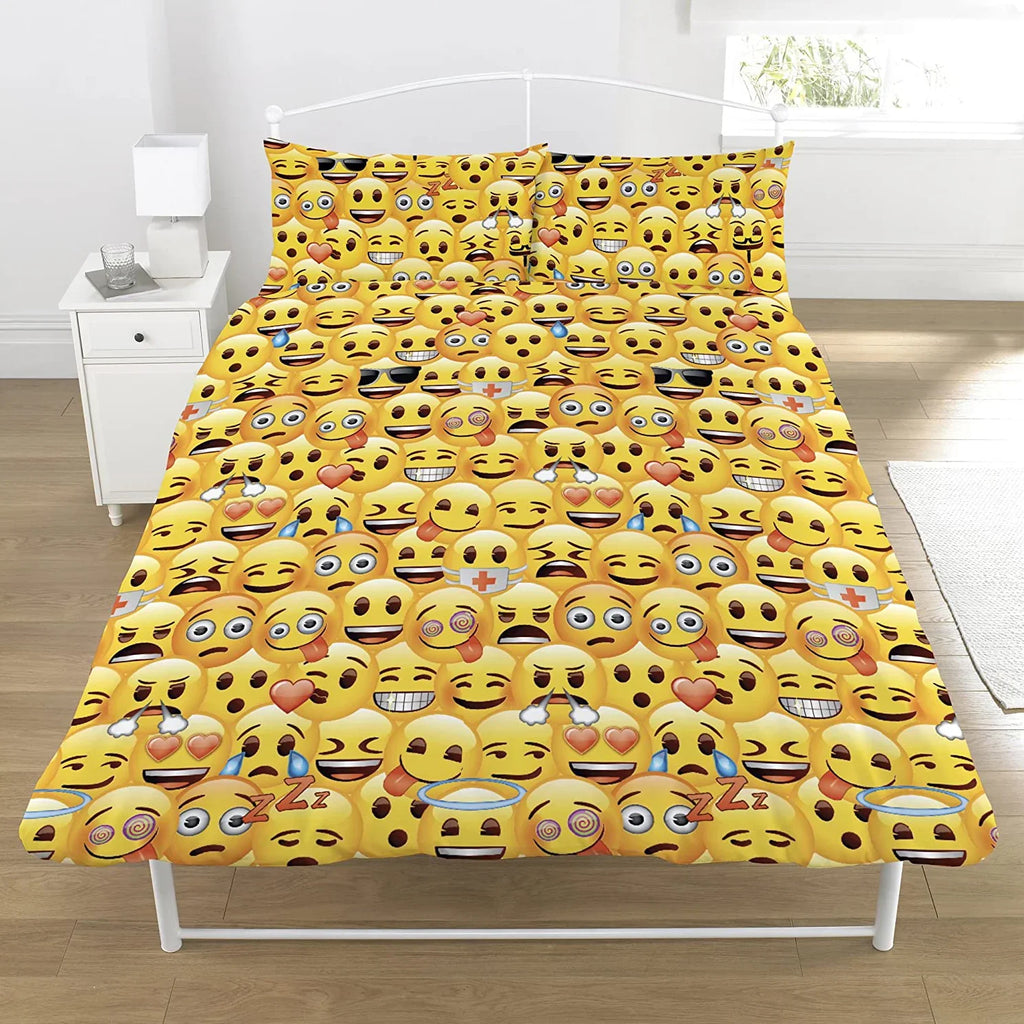 Buy Emoji Design Double Duvet Cover in the UK | Limited time Offer | iStyle mode
