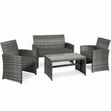 Replacement 3 Pieces Cushion Set For Rattan Chairs