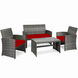 Replacement 3 Pieces Cushion Set For Rattan Chairs