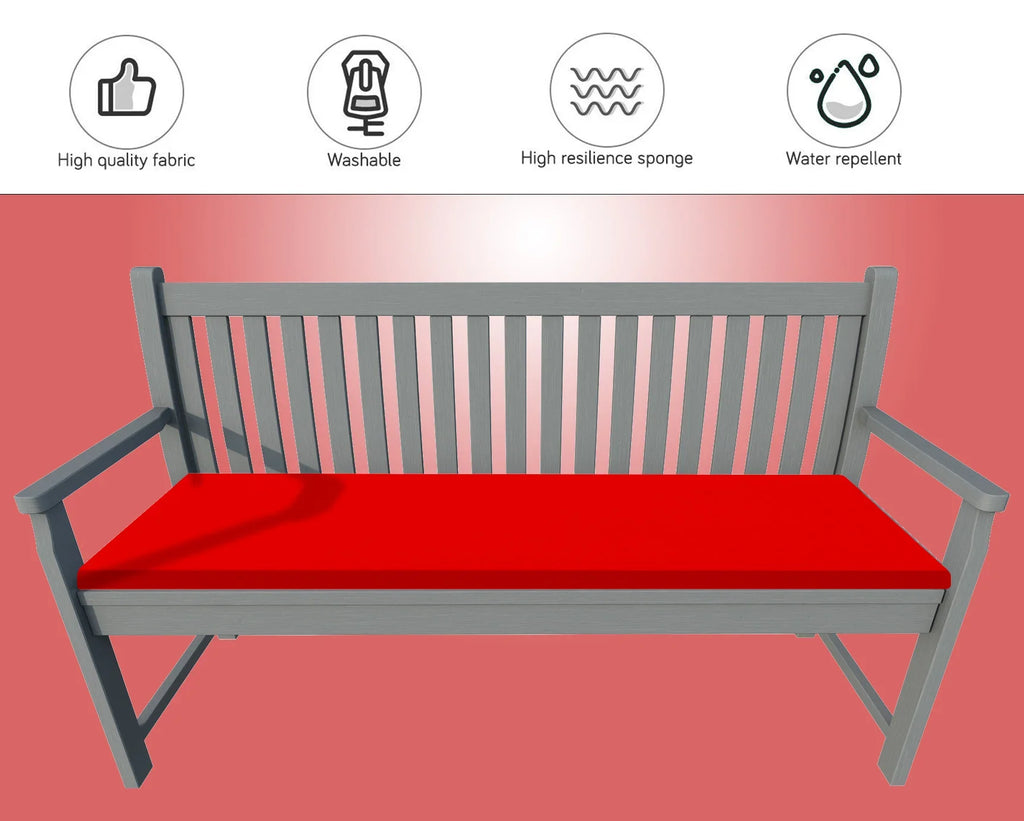 Garden 2 Seater Bench Cushion Pads