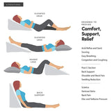 Acid Reflux Wedge Pillow For Back Support