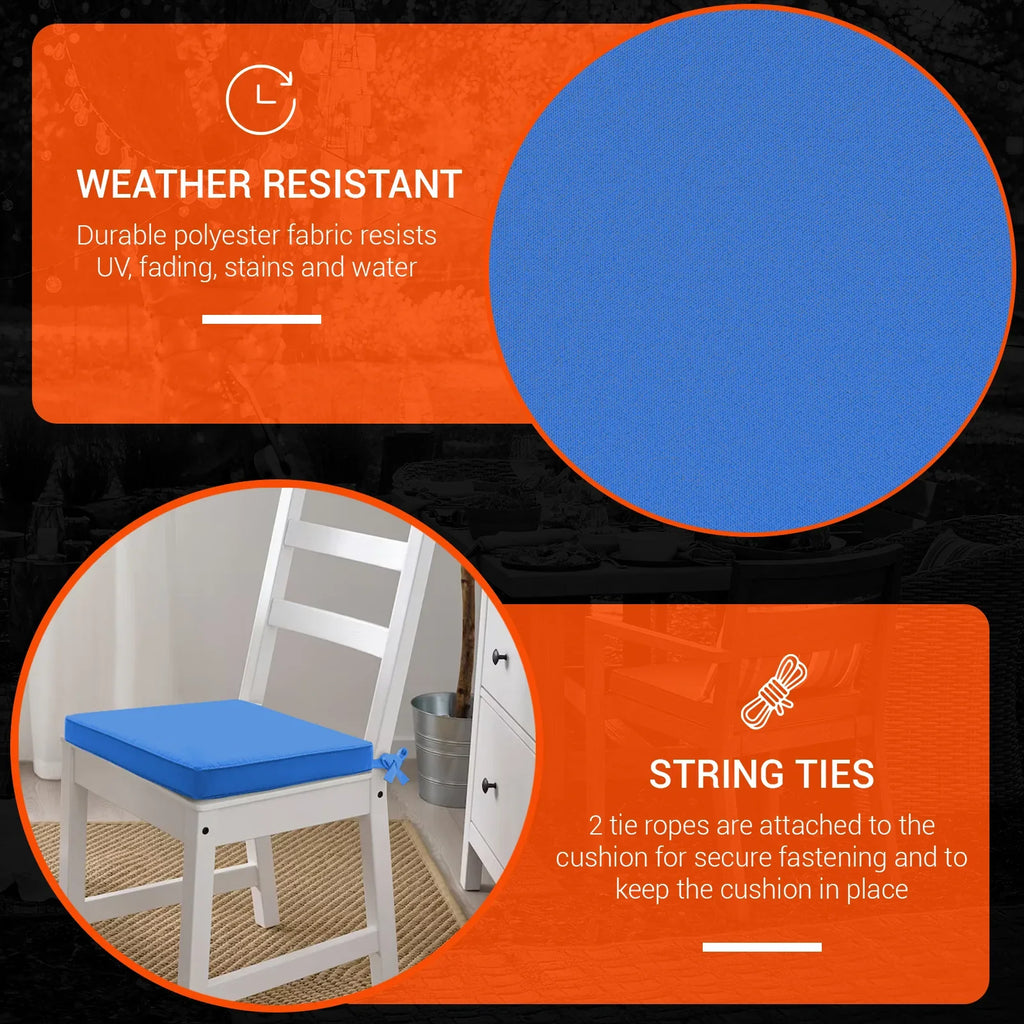 Outdoor Chair Seat Pads with Tie