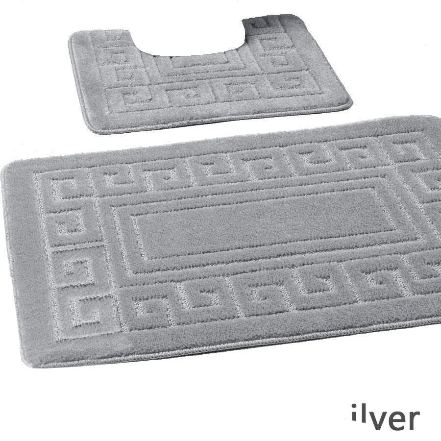 Greek Jacquard Bath Mat Set