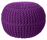 Ottoman Double Knitted Pouffe Footstool