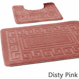 Greek Jacquard Bath Mat Set