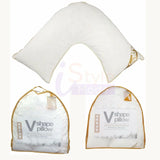 Goose Feather & Down V Shape Pillow