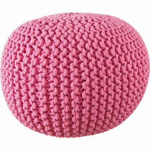 Ottoman Double Knitted Pouffe Footstool