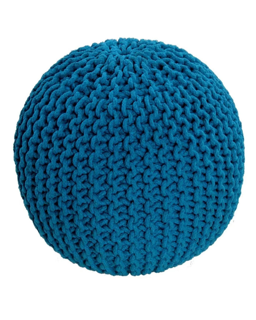 Ottoman Double Knitted Pouffe Footstool