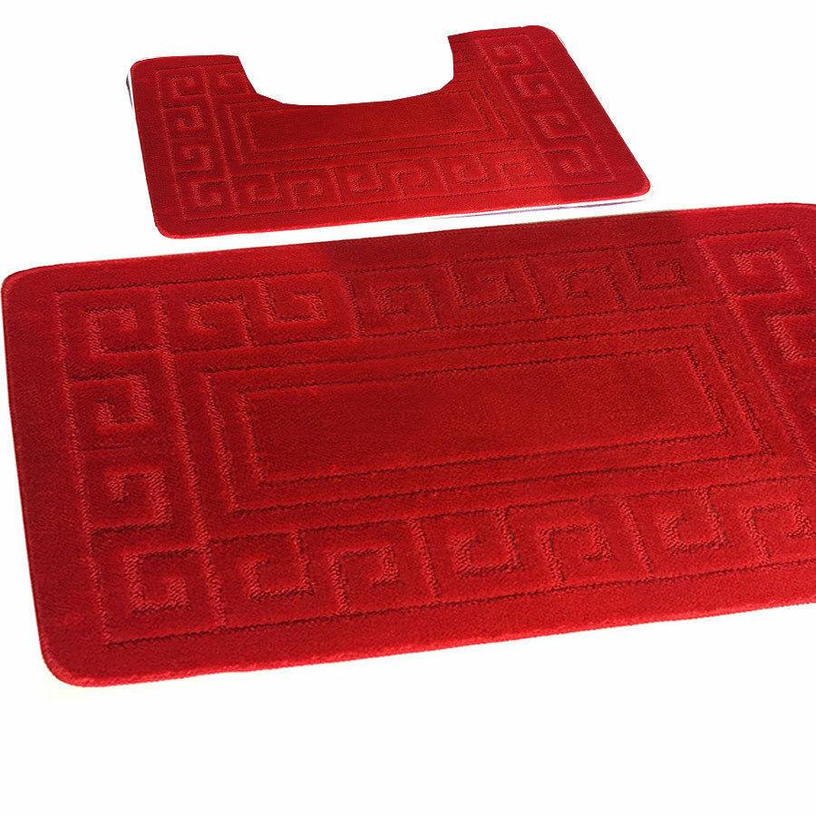 Greek Jacquard Bath Mat Set