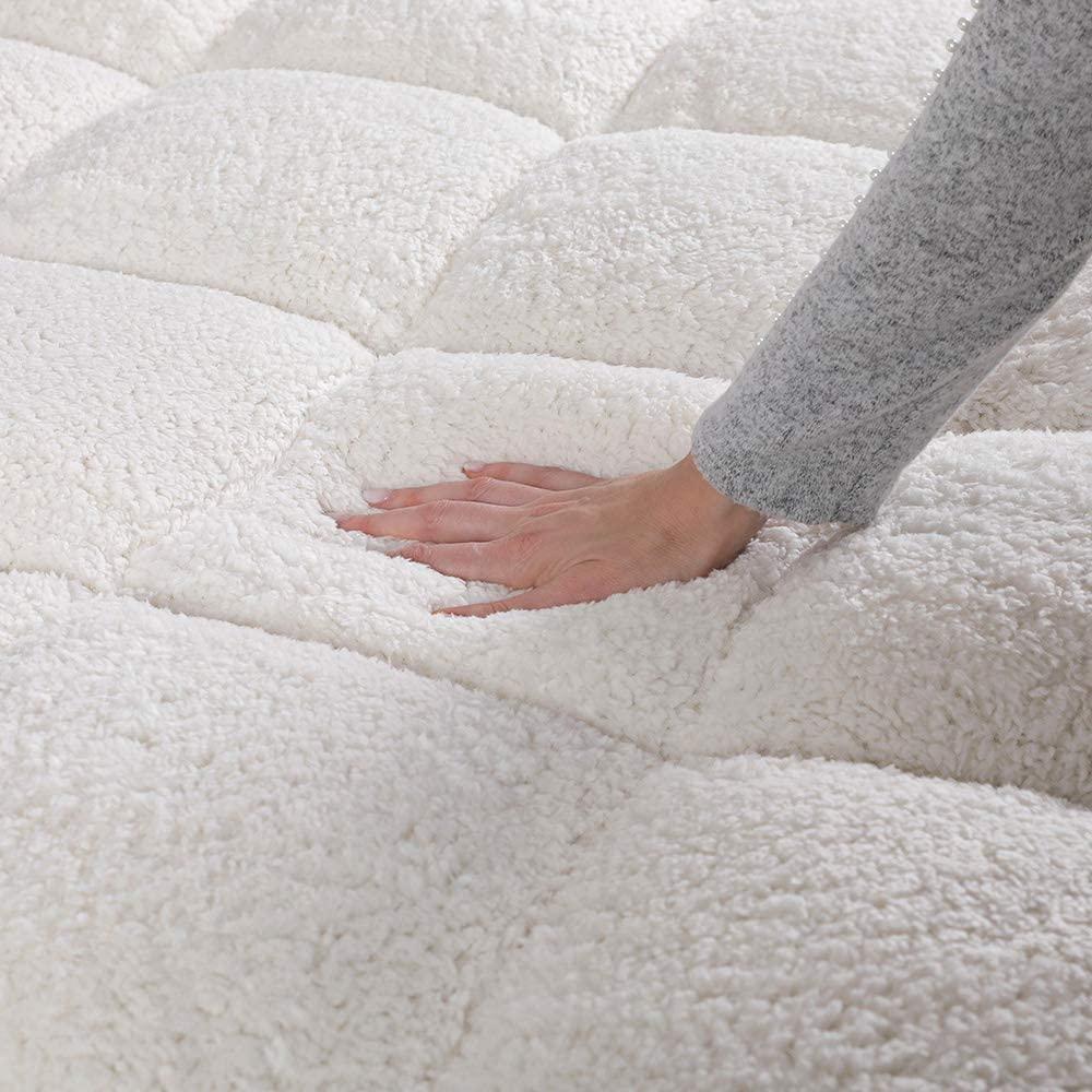 Sheepskin Sherpa Fleece Mattress Topper