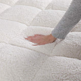 Sheepskin Sherpa Fleece Mattress Topper