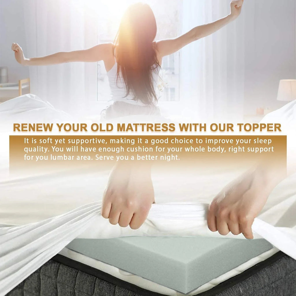 Cool Gel Infused Memory Foam Mattress Topper