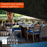 Outdoor Chair Seat Pads with Tie
