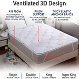 Microfiber Mattress Topper 5cm Ultra Soft Air-Flow Mattress