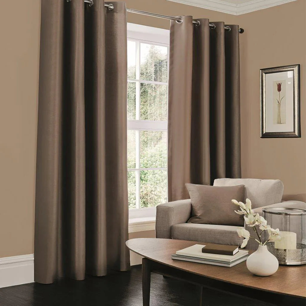 Faux Silk Lined Curtains