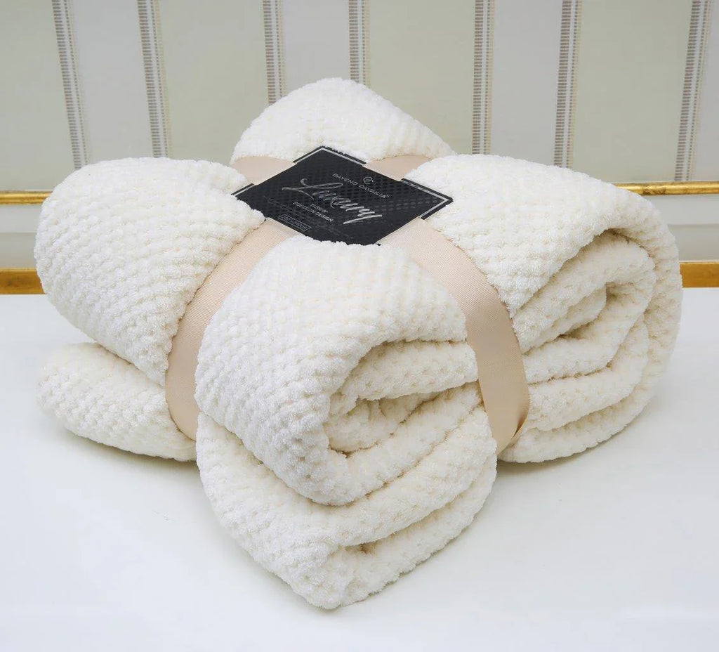 Popcorn Throws Fleece Blankets