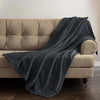 Luxury Corduroy Faux Fur Fleece Throw 150 x 200 cm