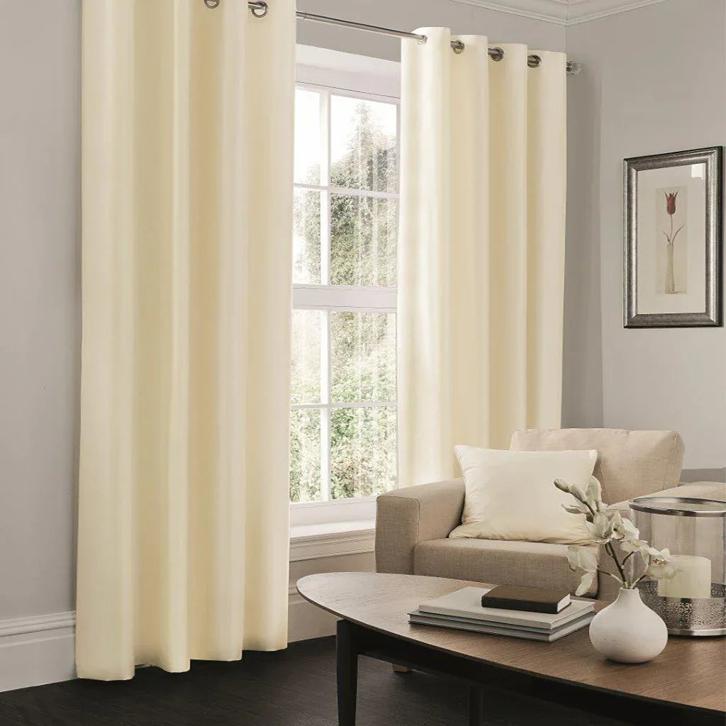 Faux Silk Lined Curtains