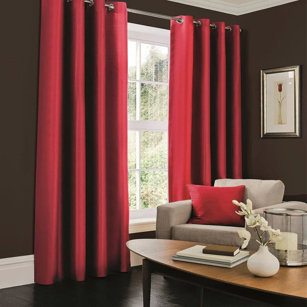 Faux Silk Lined Curtains