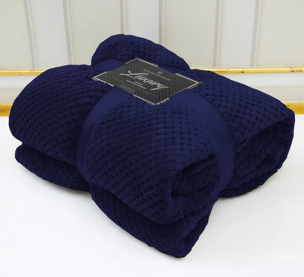 Popcorn Throws Fleece Blankets